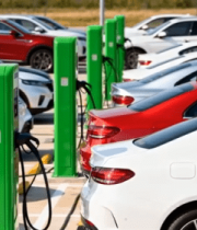 停车场新能源汽车充电桩场景11150#横屏 