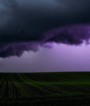 田野上空乌云闪电景象8070#横屏 