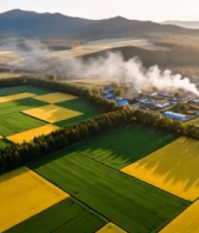 田野乡村航拍风光2098#横屏 