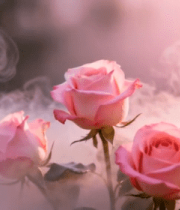 粉色玫瑰烟雾特写9780#横屏 