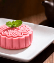 粉色月饼特写6831#横屏 