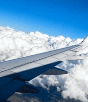 飞机机翼高空飞行视角1416#横屏 