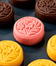 多色月饼特写素材5348#横屏 