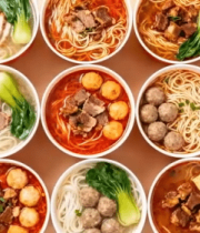 多种风味面条美食素材14827#横屏 