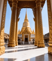 泰国寺庙建筑全景1222#横屏 