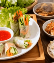 多种食材卷饼摆盘特写3109#横屏 