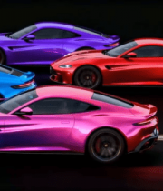 多辆色彩绚丽跑车展示3688#横屏 