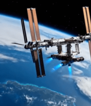 太空中的国际空间站4041#横屏 