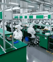 太空飞船靠近月球场景素材8197#横屏 