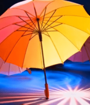 多彩雨伞舞台光影效果11965#横屏 