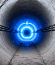 隧道内部管道设施景象14560#横屏 