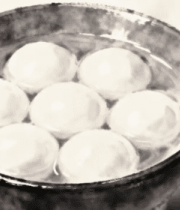 水墨画风格碗中汤圆素材10105#横屏 