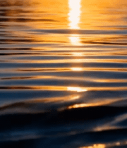 水面夕阳波光粼粼景象6823#横屏 