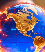 双手托举地球画面1682#横屏 