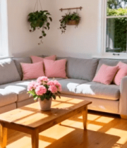 室内客厅沙发茶几场景4882#横屏 