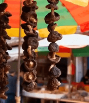 市场悬挂香菇干货素材11250#横屏 