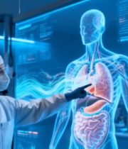 实验室医生操作人体虚拟影像9303#横屏 