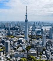 东京城市风光鸟瞰全景1490#横屏 