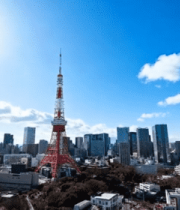 	 东京城市风光俯瞰东京塔9911#横屏 