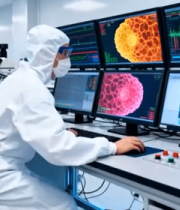 电脑与显微镜9929#横屏 