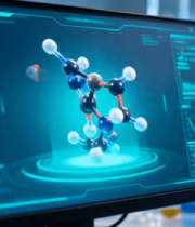 实验室电脑展示分子结构(1)10675#横屏 