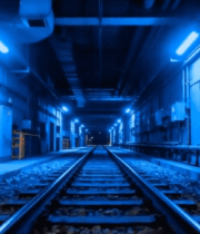 	 地下铁路隧道轨道场景1741#横屏 