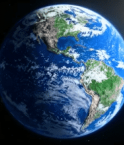 地球太空视角展示1689#横屏 