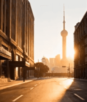 上海街道与东方明珠景观11187#横屏 