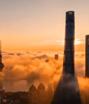 上海陆家嘴高楼云海日出景观29#横屏 