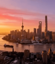 上海黄浦江畔城市天际线3692#横屏 