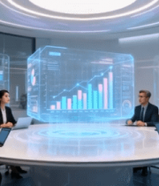 商务人士科技会议场景4056#横屏 