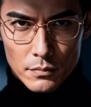 戴眼镜男士特写5965#横屏 