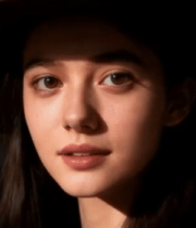 戴帽女子特写素材14543#横屏 