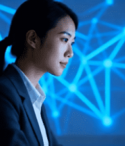 商务女性操作电脑网络科技场景10147#横屏 