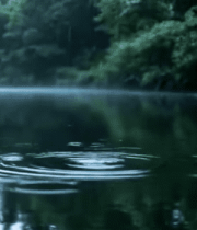 山水间云雾缭绕自然风光6666#横屏 