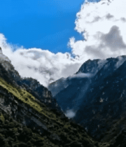 山间蓝天白云自然风光素材14875#横屏 