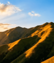 山间日出自然风光(2)11158#横屏 