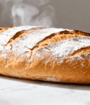 大理石台面上的新鲜面包2698#横屏 