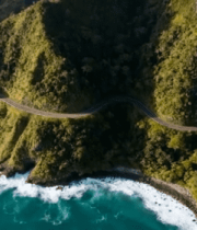 山海间蜿蜒公路俯瞰12975#横屏 