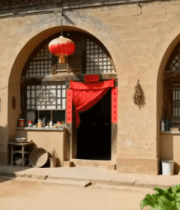 传统窑洞民居院落景象6186#横屏 