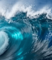 大海翻涌的波浪景象(1)6495#横屏 