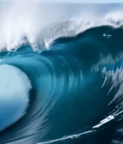 大海翻涌的波浪景象(1)6495#横屏 