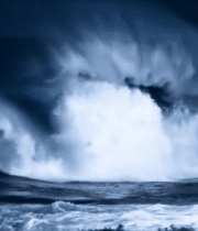 大海汹涌海浪翻滚实景1281#横屏 