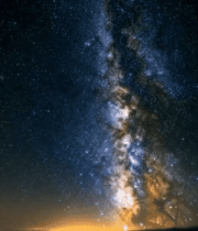 璀璨星空银河夜景2668#横屏 