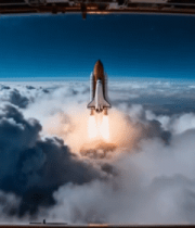 从空间站视角看火箭发射2523#横屏 