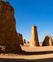 沙漠雅丹地貌自然景观165#横屏 