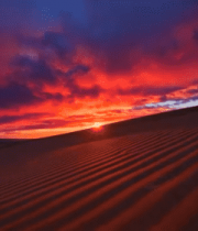 沙漠日落自然风光()7416#横屏 