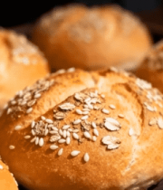 撒籽面包特写5079#横屏 