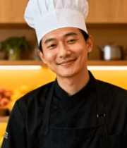 厨师在厨房微笑的素材2261#横屏 