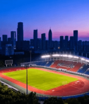城市体育场黄昏全景1631#横屏 